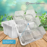 10 pack clear plastic seed starter trays