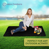 Premium black blanket for outdoor activity