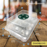 clear seeding tray kit dimensions