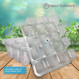 5 sets of clear plastic tray
