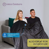 Premium black blanket for indoor use