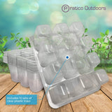 10 sets of clear plastic tray