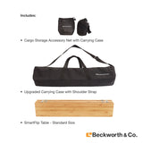 portable bamboo camping and picnic table package inclusions