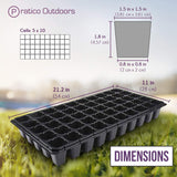 Plastic seed starter tray dimensions
