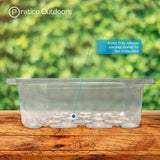 6-cell seedling kit base tray for water drainage