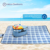 Pratico outdoor blanket with Beckworth & Co. picnic baskets