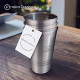 4 pack 11.1 oz outdoors stainless steel cups