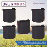 nonwoven pots pack of 5