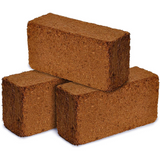 Coco Coir Brick Growing Medium for Soil or Hydroponics 3pack